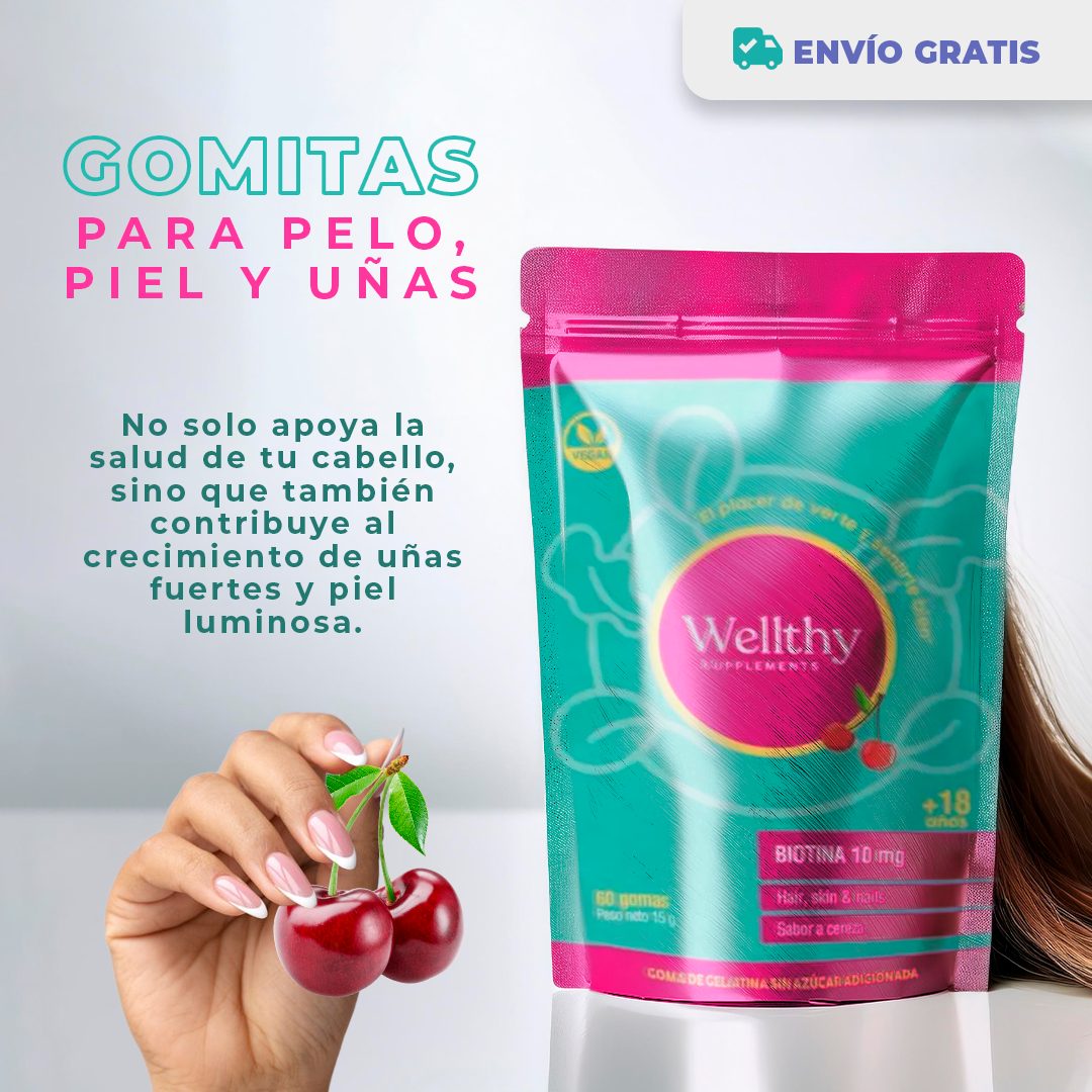 Gomitas de Biotina + Serum Gratis 💜: ¡Fortalece tu Belleza Completa! 💅✨