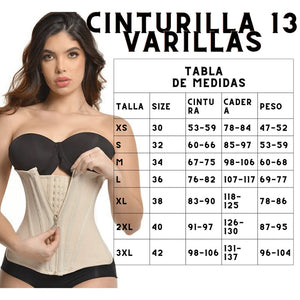 Cinturilla de 13 Varillas - Define Tu Figura 🙎‍♀️