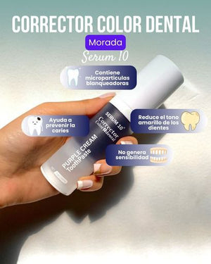 Crema Dental Morada Blanqueadora